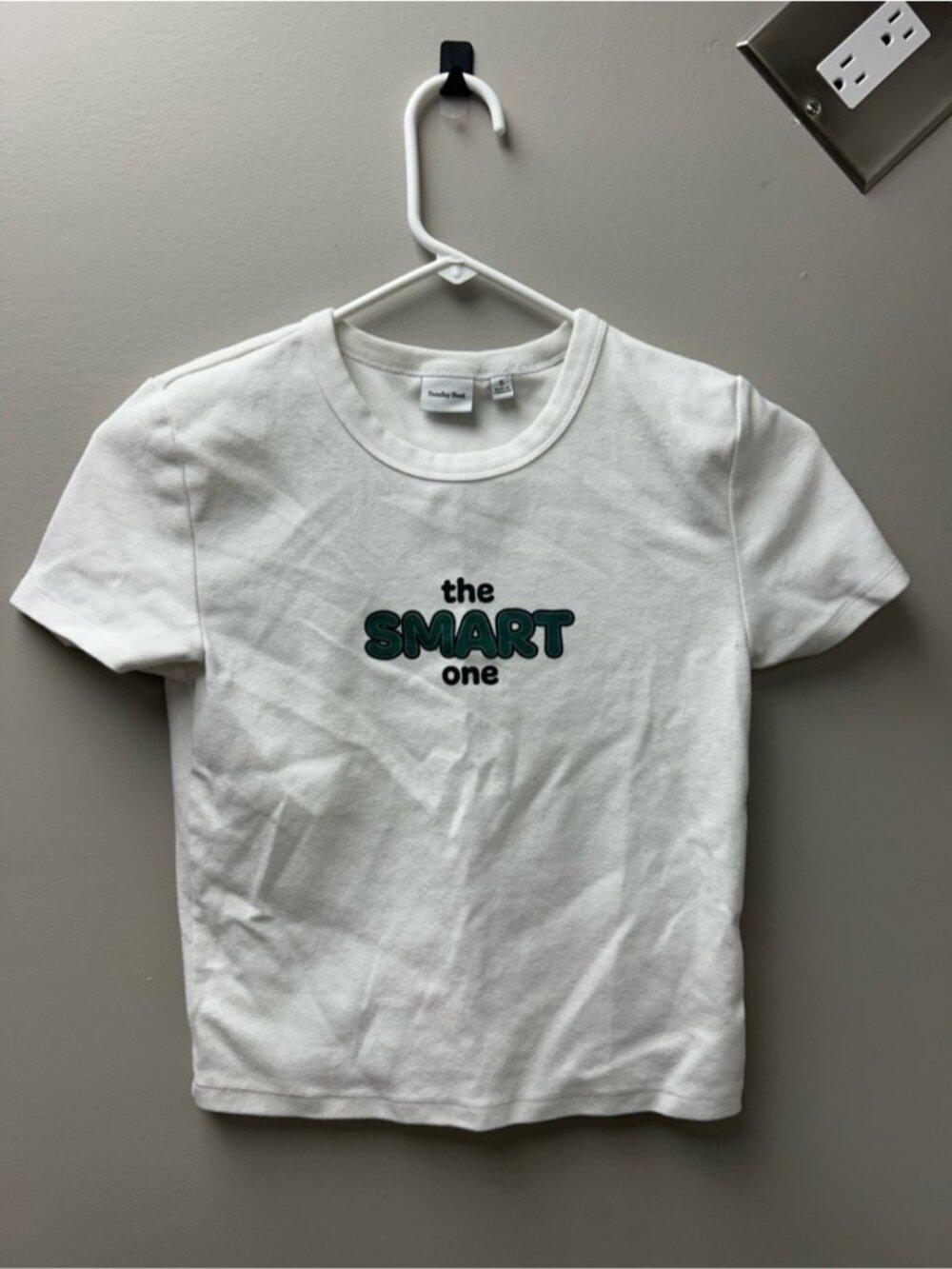 Sunday Best “The Smart One” White Tee Shirt
